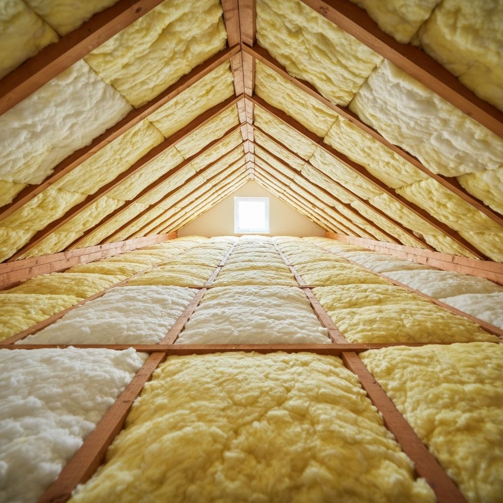 Loft re-insulated with 270mm mineral wool after spray foam removal — Bath